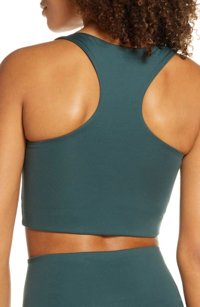 Shop Girlfriend Collective Paloma Sports Bra In Moss