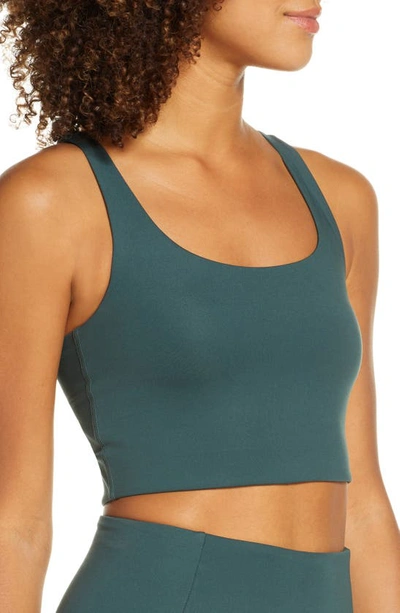 Shop Girlfriend Collective Paloma Sports Bra In Moss