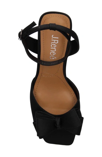 J. Reneé Nishia Ankle Strap Sandal In Black