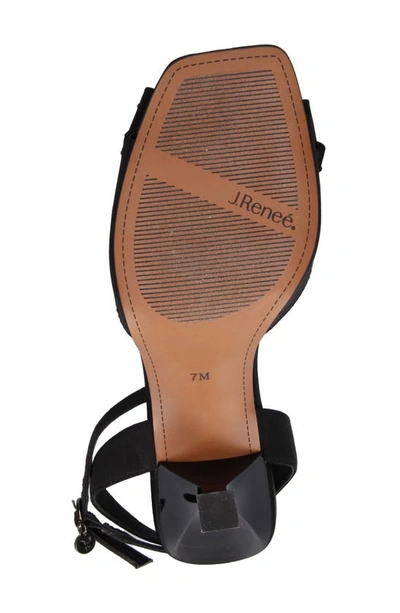 J. Reneé Nishia Ankle Strap Sandal In Black