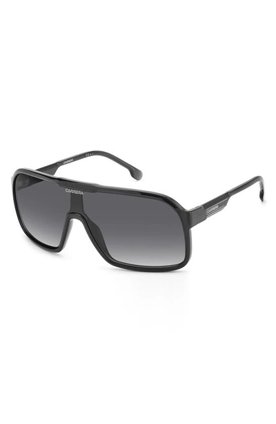 Shop Carrera Eyewear 99mm Oversize Rectangular Sunglasses In Grey / Grey Shaded