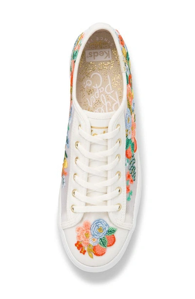 Shop Keds X Rifle Paper Co. Triple Kick Citrus Garden Party Platform Sneaker In White