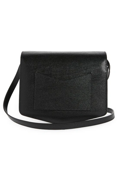 Shop Alaïa Le Papa Leather Crossbody Bag In 999 - Noir