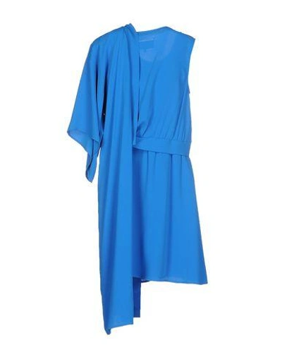 Shop Mm6 Maison Margiela Short Dress In Blue
