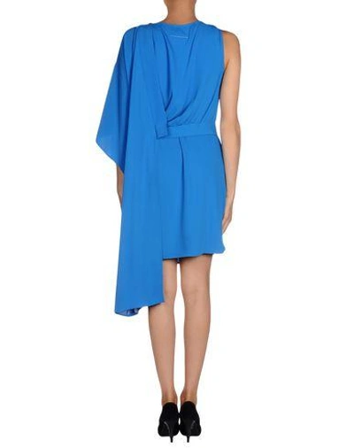 Shop Mm6 Maison Margiela Short Dress In Blue