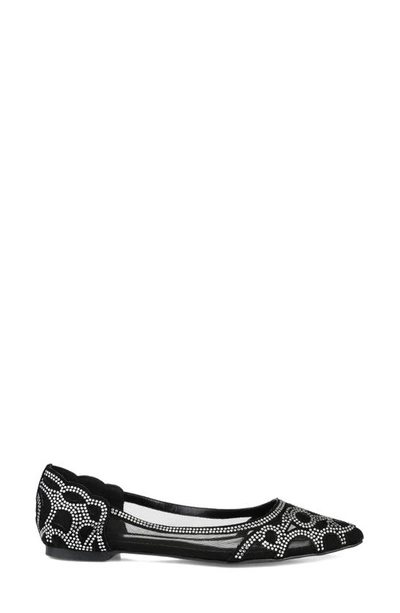 Journee Collection Batavia Rhinestone Flat In Black