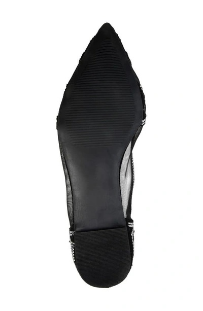 Journee Collection Batavia Rhinestone Flat In Black