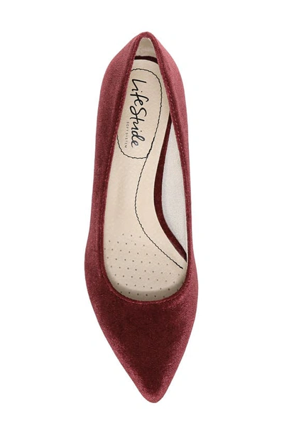 Shop Lifestride Minx Pointed Toe Pump In Pinot Noir