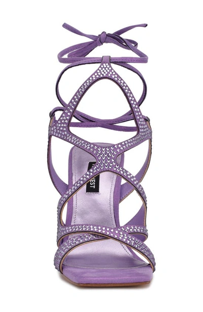 Shop Nine West Alanah Ankle Tie Sandal In Light Purple