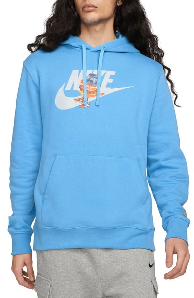 NIKE NBA N31 PULLOVER FLEECE HOODIE BLUE GALE price €55.00