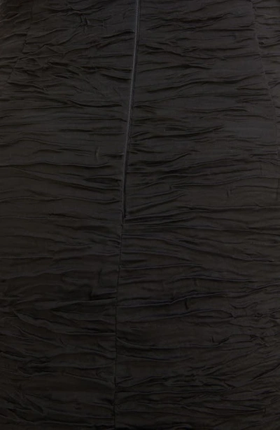 Shop Dries Van Noten Doss Crinkled Satin Midi Dress In Black 900