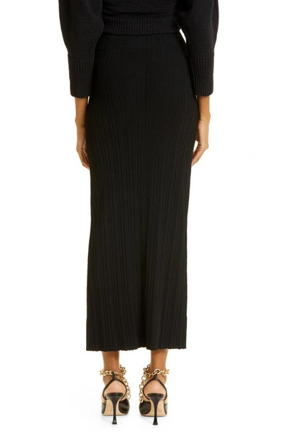 Shop Cult Gaia Ozzy Ribbed Maxi Skirt In Black