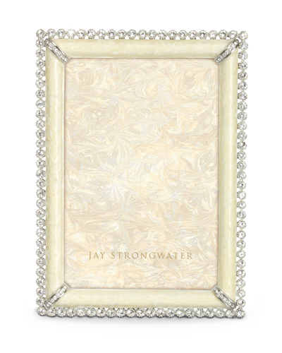 Shop Jay Strongwater Lorraine Stone-edged Picture Frame In Multi Colors