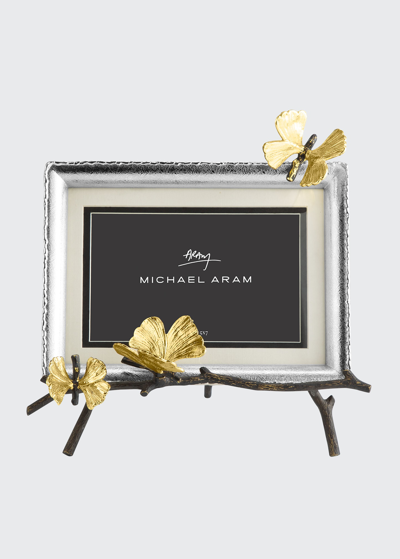 Shop Michael Aram Butterfly Ginkgo Easel Picture Frame In Bronze