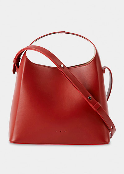 Shop Aesther Ekme Mini Sac Leather Shoulder Bag In 187 Bossa
