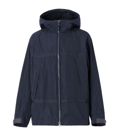 Shop Burberry Technical Jacket In Blue