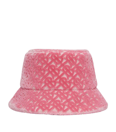 Shop Burberry Tb Monogram Bucket Hat In Pink