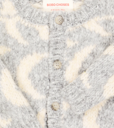 BOBO CHOSES BABY INTARSIA KNIT CARDIGAN 