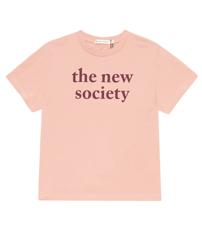Shop The New Society Logo Cotton T-shirt In Batik Petal