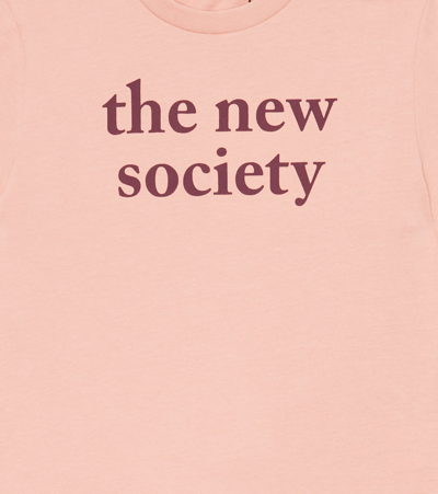 Shop The New Society Logo Cotton T-shirt In Batik Petal
