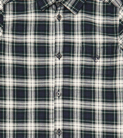 Tartine Et Chocolat Checked Cotton Shirt In Marine