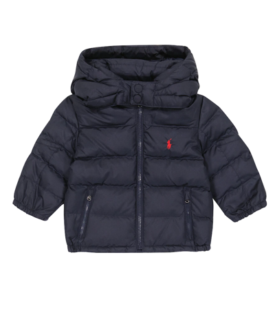 Shop Polo Ralph Lauren Baby Quilted Puffer Jacket In Collection Navy
