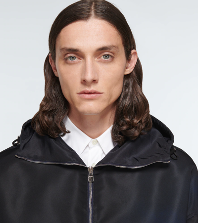 Shop Alexander Mcqueen Cloud-print Hooded Jacket In Storm