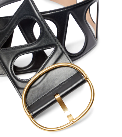 Alaïa Leather Belt In Noir