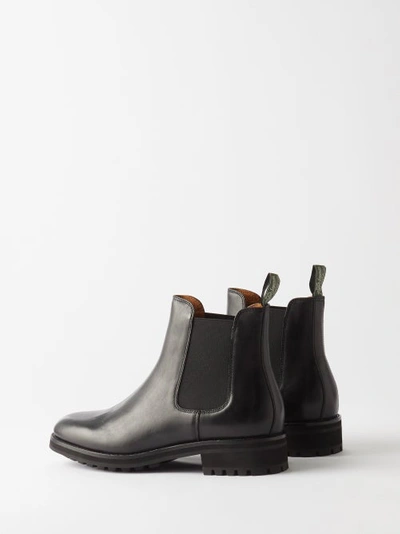 Polo Ralph Lauren Bryson Leather Chelsea Boots In Black | ModeSens