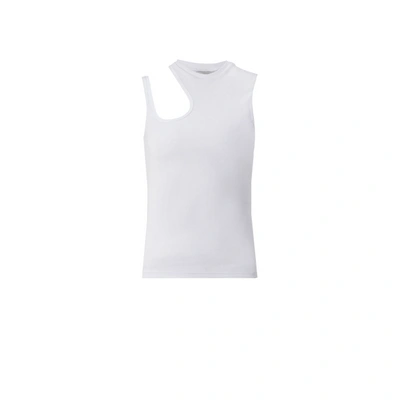 Shop Gestuz Asymmetric Cotton Top In White