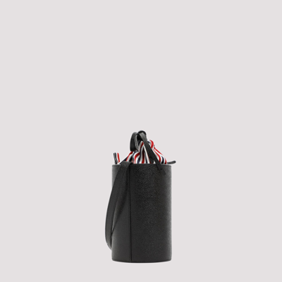 Shop Thom Browne Mini Bucket Bag In Black