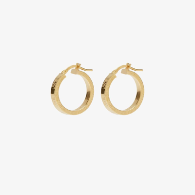 Shop Hermina Athens Gold-plated Meander Hoop Earrings
