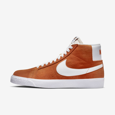 Shop Nike Unisex  Sb Zoom Blazer Mid Skate Shoes In Orange
