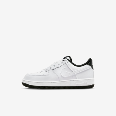 Shop Nike Force 1 Little Kids' Shoes In White,black,white