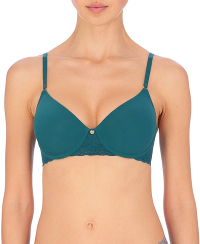 Shop Natori Bliss Perfection Contour Underwire Soft Stretch Padded T-shirt Everyday Bra (32c) Women's In Royal Blue