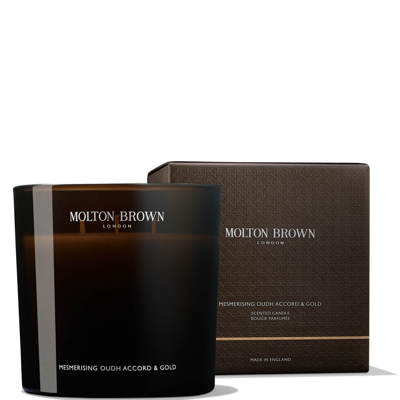 Shop Molton Brown Mesmerising Oudh Accord And Gold Luxury Scented Triple Wick Candle 600g