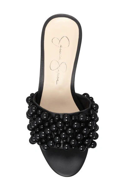 Shop Jessica Simpson Telina Platform Slide Sandal In Black