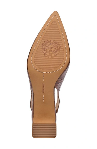 Shop Vince Camuto Hamden Pointed Toe Slingback Pump In Barn Brown