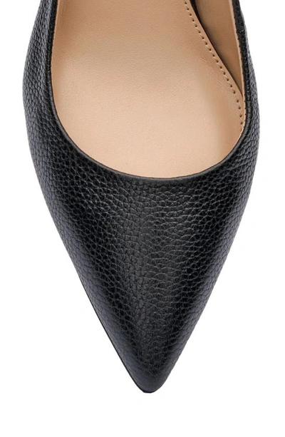 Vince Camuto Hamden Womens Leather Pointed Toe Slingback Heels In Black