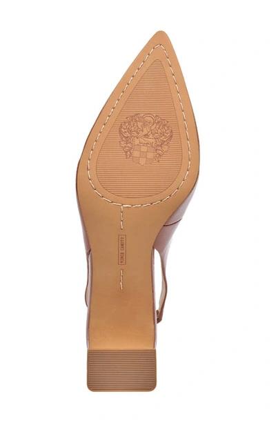 Shop Vince Camuto Hamden Pointed Toe Slingback Pump In Tawny Birch