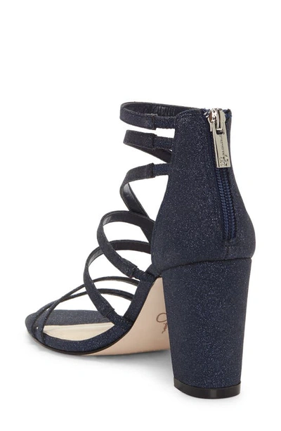Shop Jessica Simpson Stassey Cage Sandal In Navy