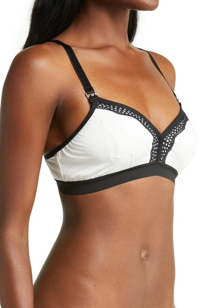 The Dairy Fairy Rose Nursing And Handsfree Pumping Bra In White