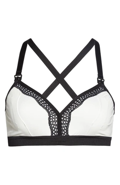 The Dairy Fairy Rose Nursing And Handsfree Pumping Bra In White