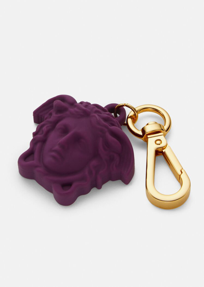 Shop Versace La Medusa Key Ring, Male, Fuchsia, One Size