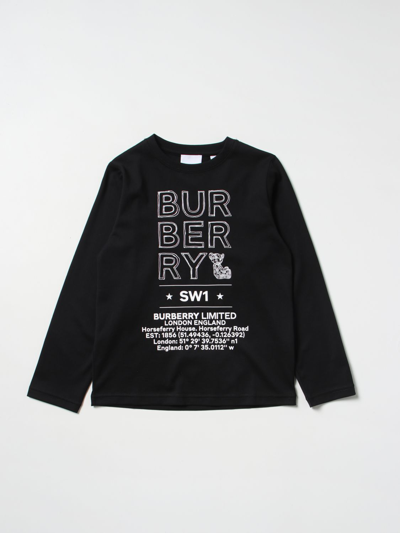 Shop Burberry T-shirt With Logo In Black