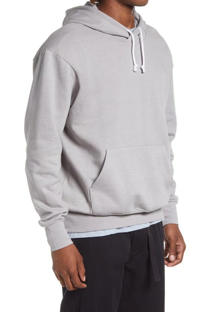 Shop Bp. Fleece Hoodie In Grey Heather