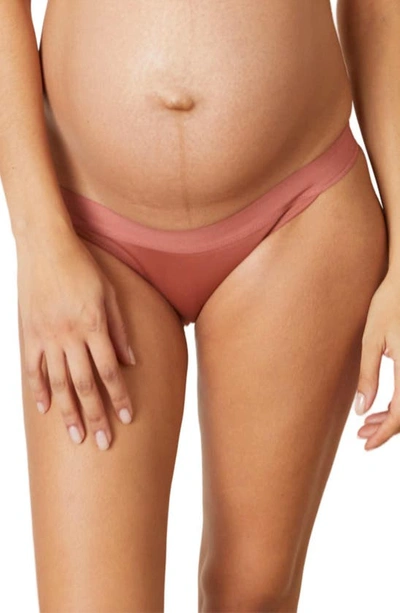 Shop Cache Coeur Serena Lace Maternity Bikini In Terracotta