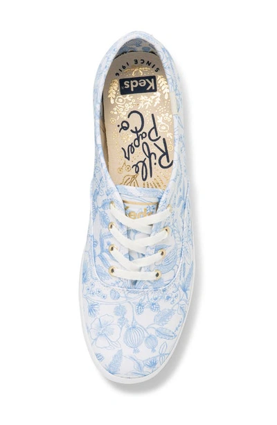 Shop Keds X Rifle Paper Aviary Sneaker In White/ Blue