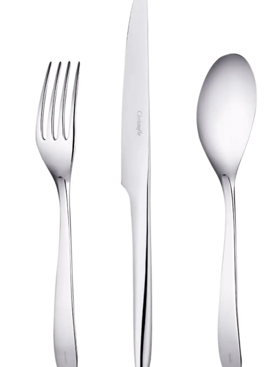 Shop Christofle L'ame De  Five-piece Stainless Steel Place Settings In Silver