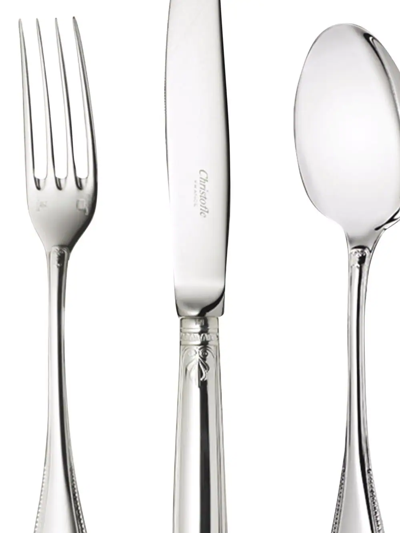 Shop Christofle Malmaison Five-piece Individual Silver-plated Place Settings